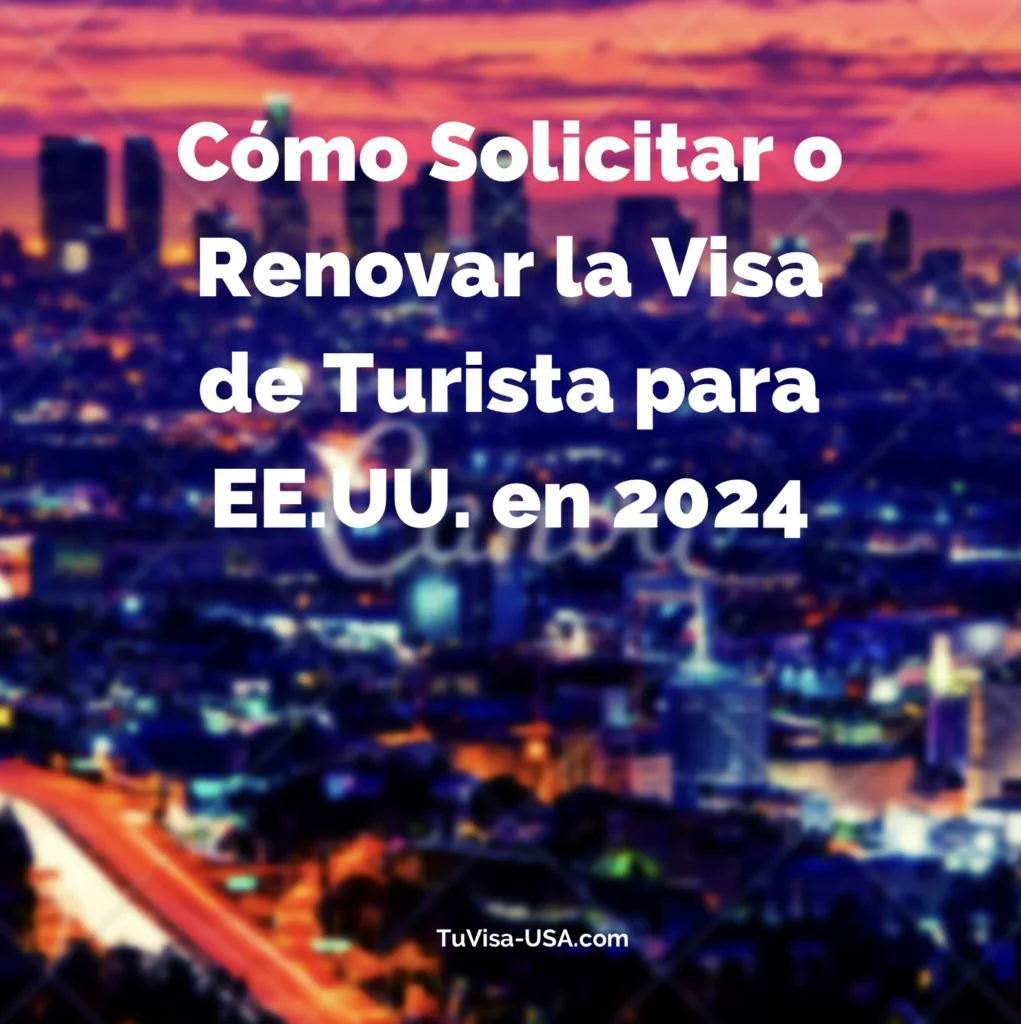 Solicitar o Renovar Visa Turista